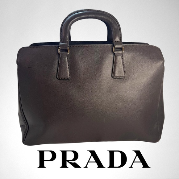 PRADA 
Saffiano Lux Large Tote Cocoa Brown - Picture 3 of 16